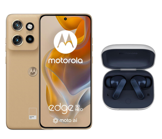 Motorola edge 50 neo 5G 12/512GB Latte + Moto Buds - 1469772 - zdjęcie